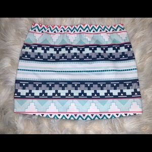 VIBRANT, AZTEC MINI SKIRT 🍭